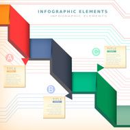 colorful paper infographics