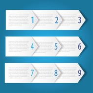 Abstract infographics number options template Vector illustration N4