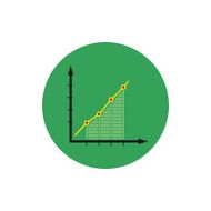 Infographics icon chart vector illustration