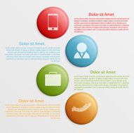 Circle infographic design template