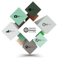 infographic cube box for business concepts modern template vector N5