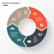Circle arrows for your info graphic N2