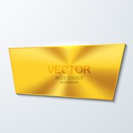 Vector moder golden banner element design
