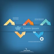 Colorful vector design for workflow layout N17