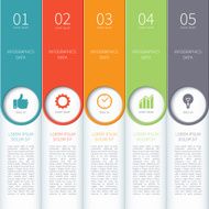Modern Minimal Colorful Infographics Elements N2