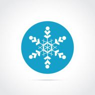 Snowflake flat icon N4
