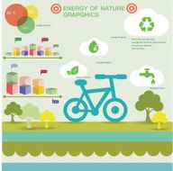 Energy of nature graphic clean vector