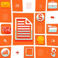 business flat infographic N18