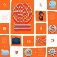 business flat infographic N21