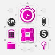 business sticker infographic N42