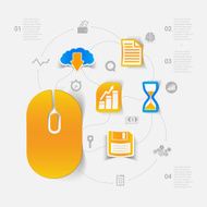 business sticker infographic N44