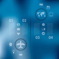 business infographic with unfocused background N147