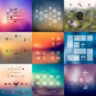business infographic with unfocused background N150