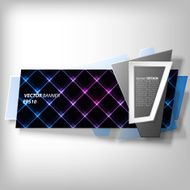 Infographic banner origami styled vector N20