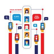 Social network and communication concept N4