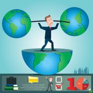 businessman infographics vector illustration N3