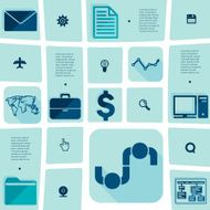business flat infographic N26