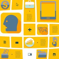 business flat infographic N30