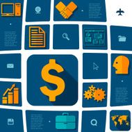 business flat infographic N31