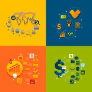 business flat infographic N32