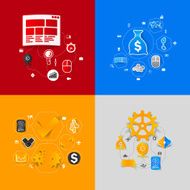 business sticker infographic N45