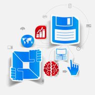 business sticker infographic N47