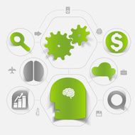 business sticker infographic N50