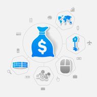 business sticker infographic N52