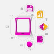 business sticker infographic N53