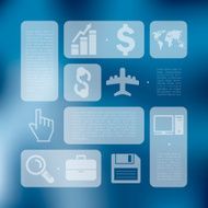 business infographic with unfocused background N151