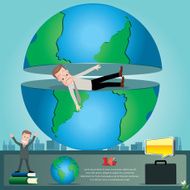 businessman infographics vector illustration N4