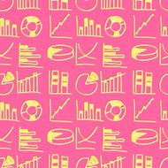 Vector cute diagrams with shadows and shine