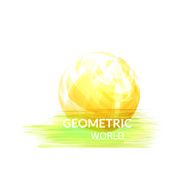 Digital earth concept symbol