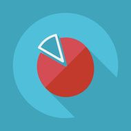 Flat modern design with shadow vector icons chart