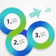 Circle infographic web template