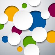 Abstract backgroubnd with paper round notes