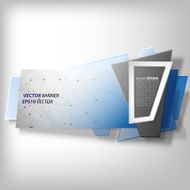 Infographic banner origami styled vector N21