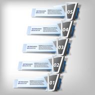 Infographic banners set origami styled vector N10