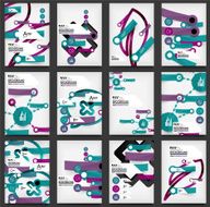 Set of Flyers Brochure Design Templates N2