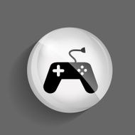 Game and Fun Glossy Icon Vector Illustration N3