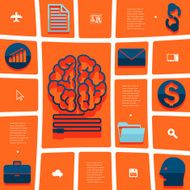 business flat infographic N35
