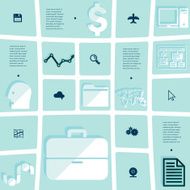 business flat infographic N37