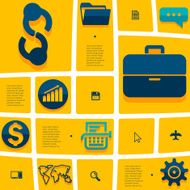 business flat infographic N41