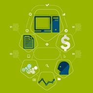 business flat infographic N42