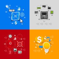business sticker infographic N55