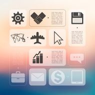 business infographic with unfocused background N153
