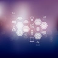 business infographic with unfocused background N154