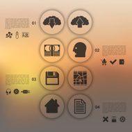 business infographic with unfocused background N155