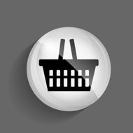 Shopping Glossy Icon Vector Illustration N4