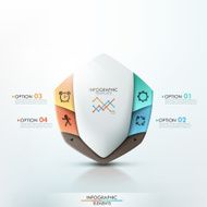 Modern infographic options template N2
